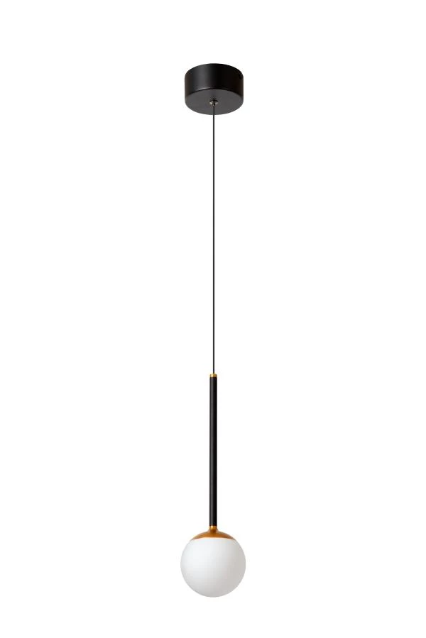 Lucide Premium CALINA - Pendelleuchten - Ø 9,9 cm - LED Dim. - 1x9W 2700K - Schwarz - ausgeschaltet